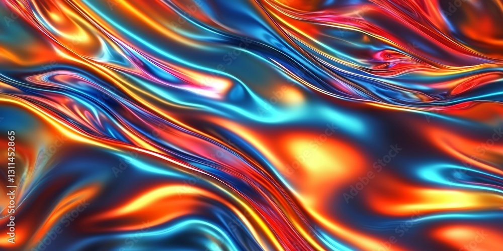 Vibrant and Shiny Holographic Abstract Background Vibrant and Shiny Holographic Abstract Background