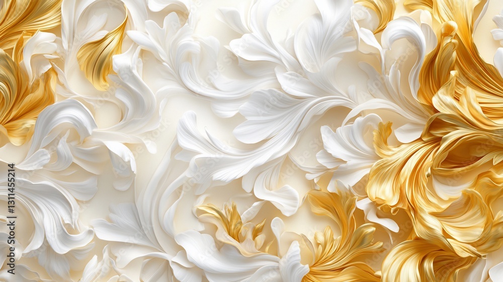 Abstract Gold White Swirling Texture Background Design Abstract Gold White Swirling Texture Background Design