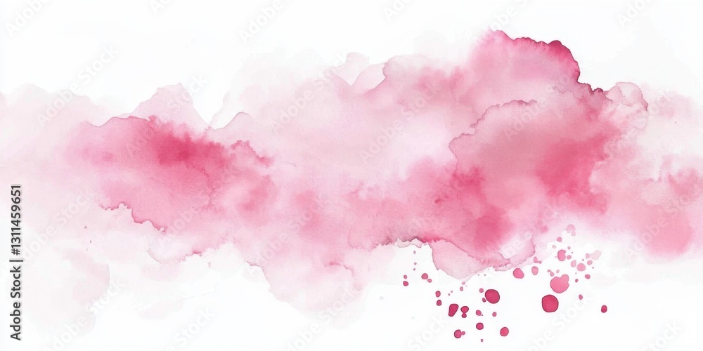 A beautiful and calming watercolor cloud image in soft pink, suitable for various applications. A beautiful and calming watercolor cloud image in soft pink, suitable for various applications.