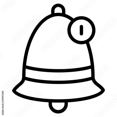 Notification Bell Icon Element For Design
