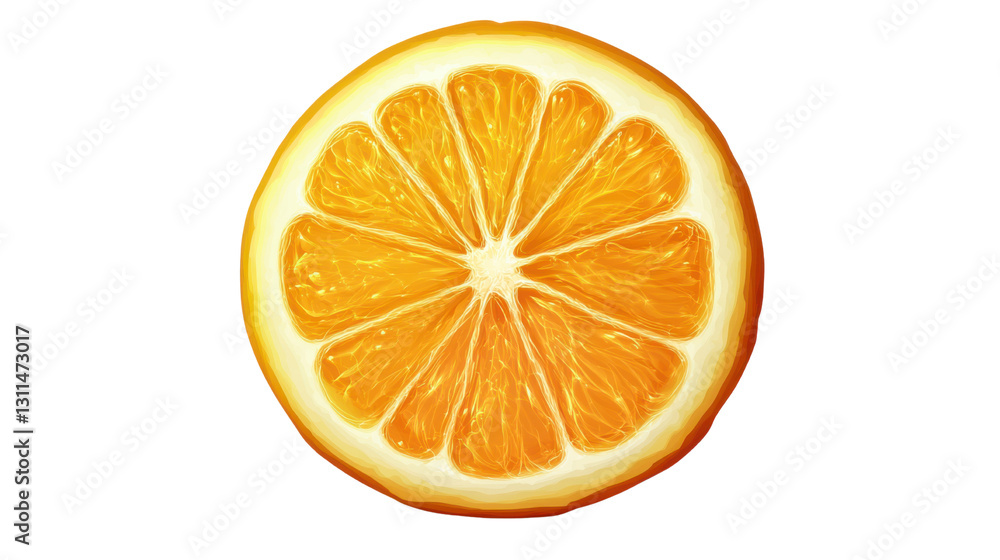 slice of orange isolated on white background slice of orange isolated on white background