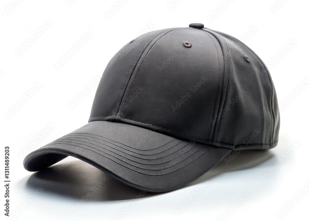 Blank black baseball cap template. White background. Ideal for showcasing your logo or brand. Blank black baseball cap template. White background. Ideal for showcasing your logo or brand.