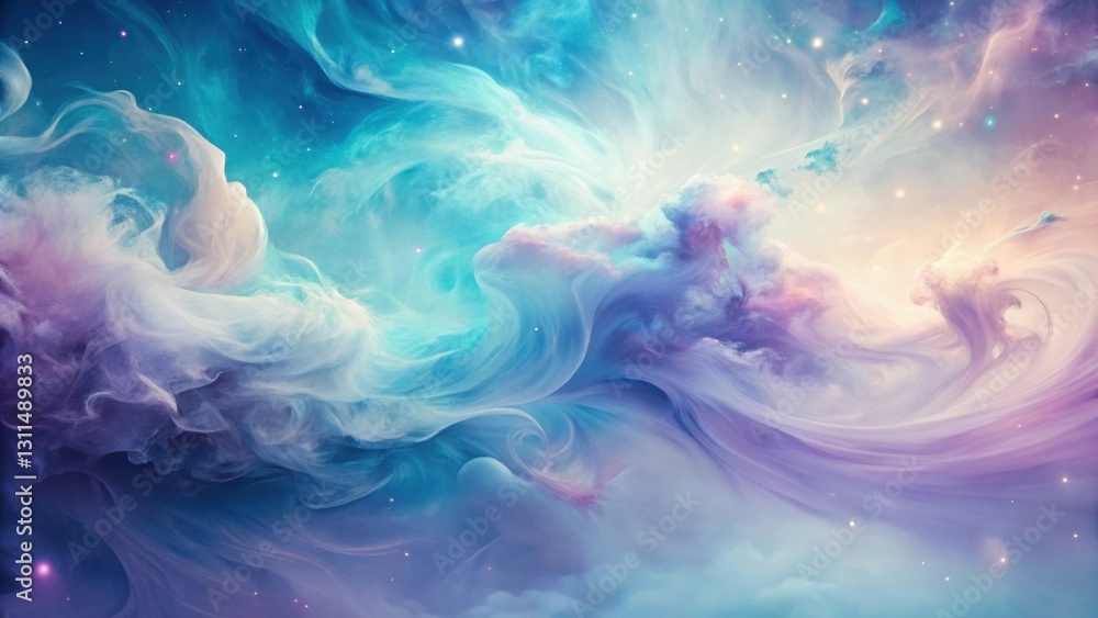 Ethereal Dreamscape Celestial Swirls of Pastel Hues and Glimmering Stardust Form a Serene and Whimsical Abstract Composition Ethereal Dreamscape Celestial Swirls of Pastel Hues and Glimmering Stardust Form a Serene and Whimsical Abstract Composition