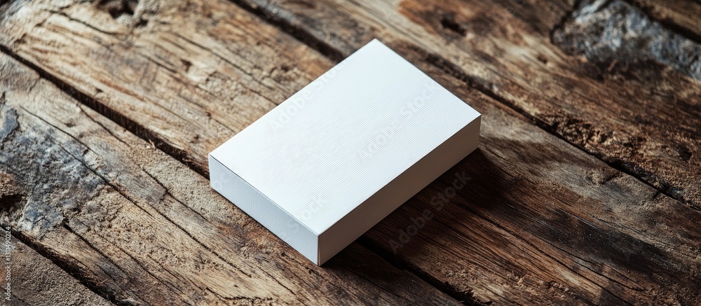 Minimalist business card resting on a rustic wooden surface with textured brown tones and a natural grain pattern. Minimalist business card resting on a rustic wooden surface with textured brown tones and a natural grain pattern.