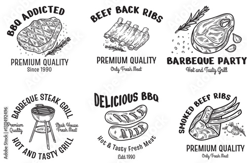 Vintage Logo Barbeque