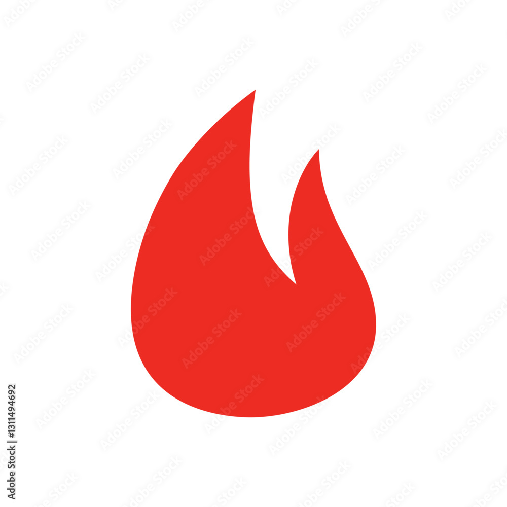 Fire or flame icon design isolated on white background. Fire or flame icon design isolated on white background.