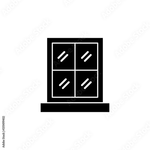 Window Glass glyph icon