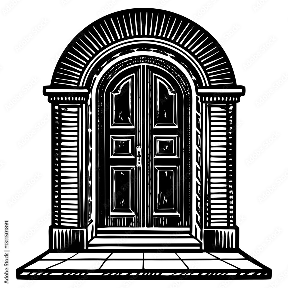 Fototapeta premium vector illustration of a gate