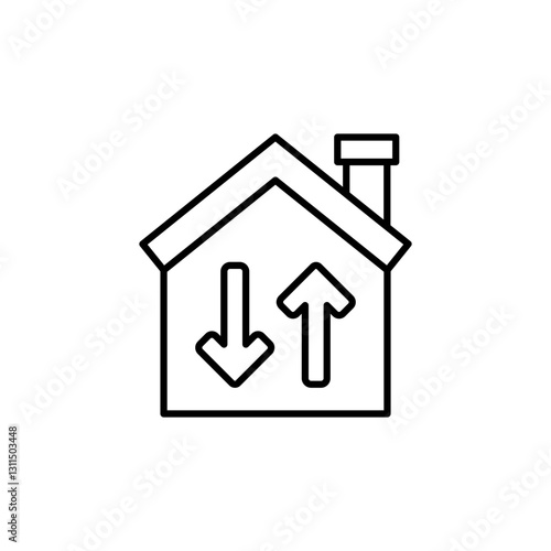 Home Transfer line icon