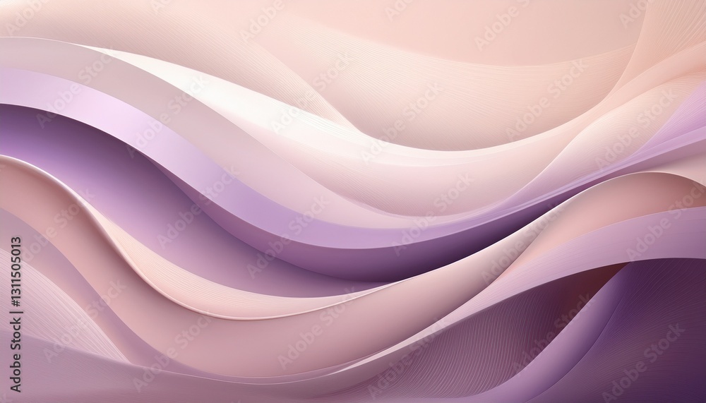 Obraz premium Abstract background. Soft Mauve Cream Gradient BG. Sophisticated smooth backdrop. Seamless transition pale mauve to delicate cream gradient. Elegant & subtle.