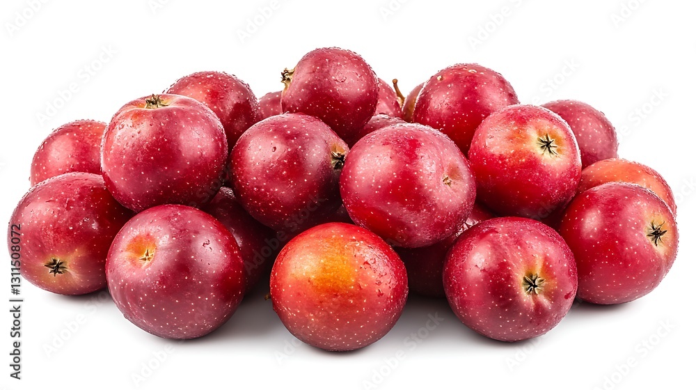 Pile of red apples on white background Pile of red apples on white background