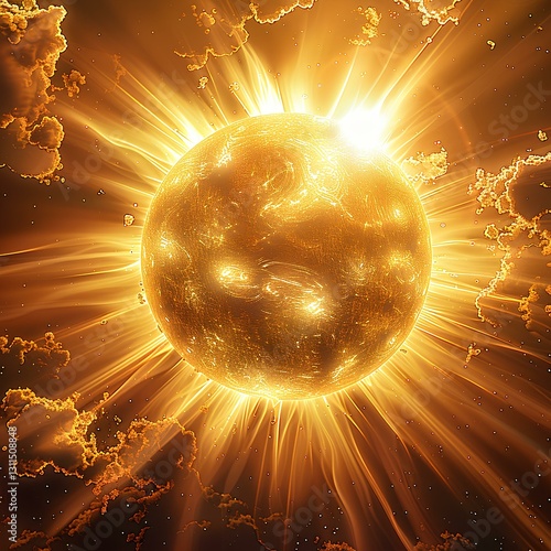 Obraz na płótnie Sun with maximum ultraviolet w salonie