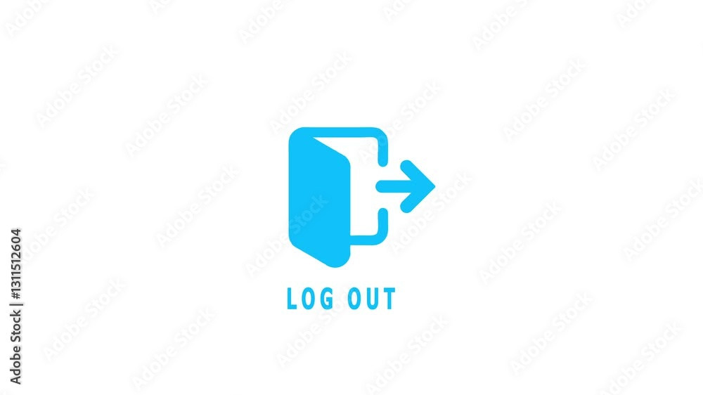Log out icon. Log out icon for web, mobile apps, design. Log out icon symbol. Log out icon. Log out icon for web, mobile apps, design. Log out icon symbol.