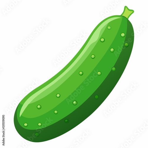 Cucumber icon on white background