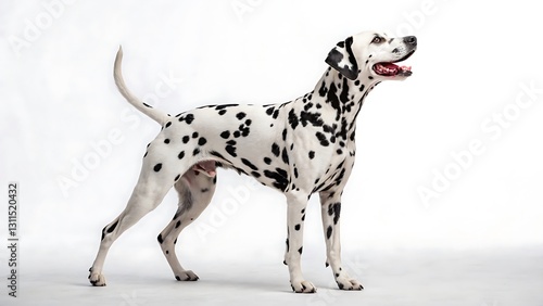 Dalmatian Dog on a White Background