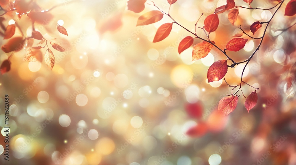 Vibrant Blurred Fall Season Nature Background for Creative Design Projects Vibrant Blurred Fall Season Nature Background for Creative Design Projects
