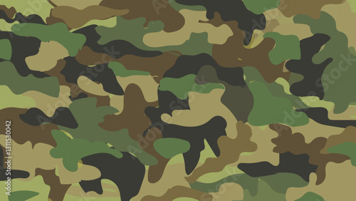 Khaki  military army green hunting. Camouflage seamless pattern. Trendy style camo, repeat print. Vector illustration. Khaki texture, military army green hunting. camouflage classic green brown patter