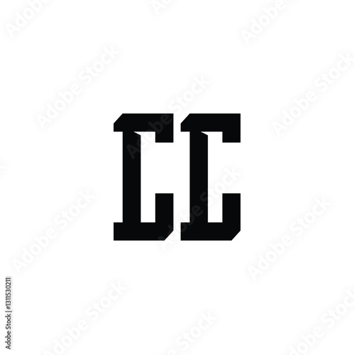 CC monogram logo design letter text name symbol monochrome logotype alphabet character simple logo