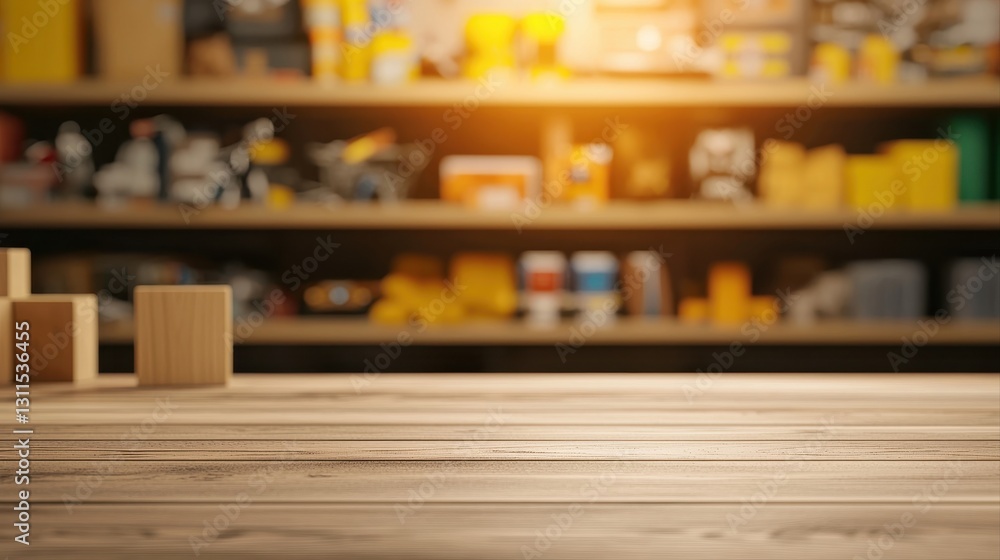 Cozy table setup featuring a book shelf in the background creating a warm atmosphere for reading and relaxation
