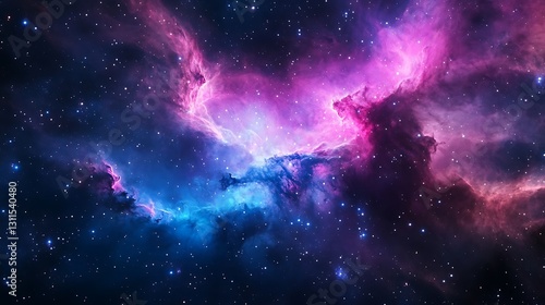 Ethereal Purple Blue Clouds