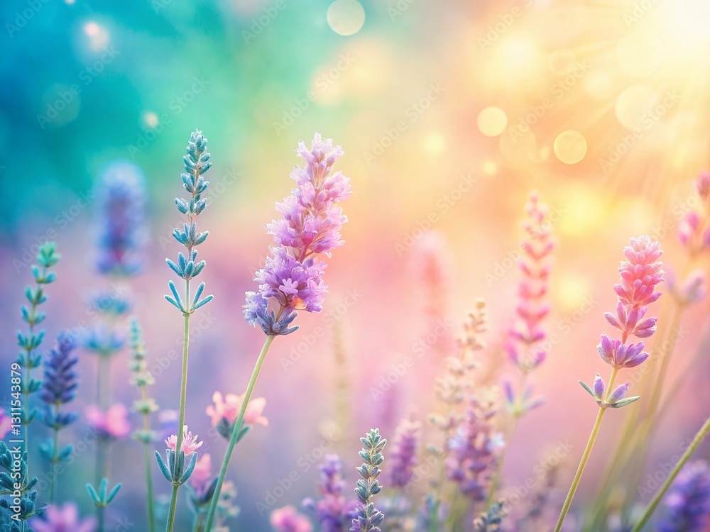 Naklejka premium Soft Pastel Background with Copy Space for Text or Logo - Perfect for Branding & Design