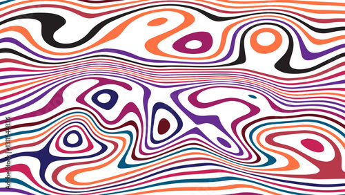 Wallpaper Mural ABSTRACT ILLUSTRATION MARBLED TEXTURE LIQUIFY PSYCHEDELIC COLORFUL DESIGN. OPTICAL ILLUSION BACKGROUND VECTOR DESIGN Torontodigital.ca