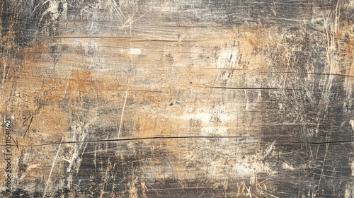 Wallpaper Mural Rustic weathered wooden surface with scratches and texture Torontodigital.ca