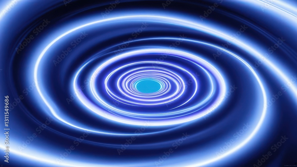 Whirlpool of Light: A mesmerizing vortex of swirling blue light captivates the viewer, drawing them into a sense of mystery and wonder, as luminous energy spirals inward to a central point Whirlpool of Light: A mesmerizing vortex of swirling blue light captivates the viewer, drawing them into a sense of mystery and wonder, as luminous energy spirals inward to a central point