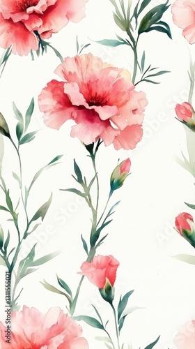 Wallpaper Mural Captivating flower pattern displaying a beautiful array of colors and floral diversity Seamless Texture Torontodigital.ca