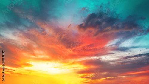 Cuadro en lienzo vanilla sky puffy clouds