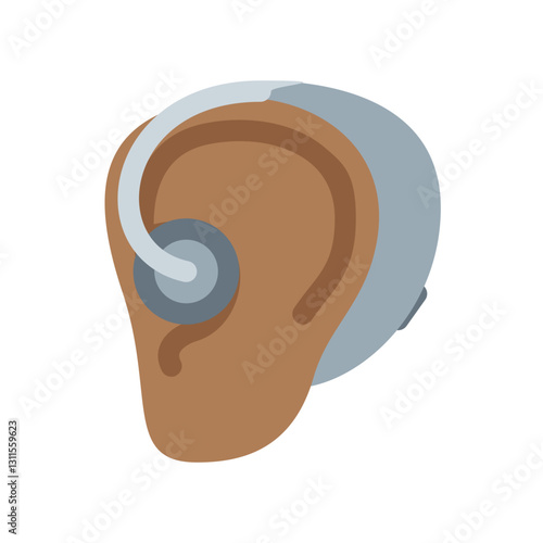 Ear with Hearing Aid