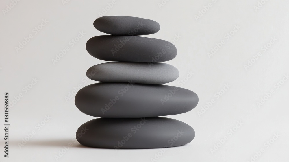 A Perfectly Balanced Stack of Smooth River Stones A Perfectly Balanced Stack of Smooth River Stones