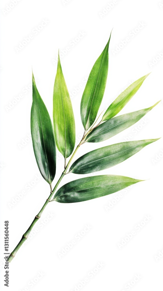 Obraz premium Exquisite Bamboo Leaf with Crisp Veins