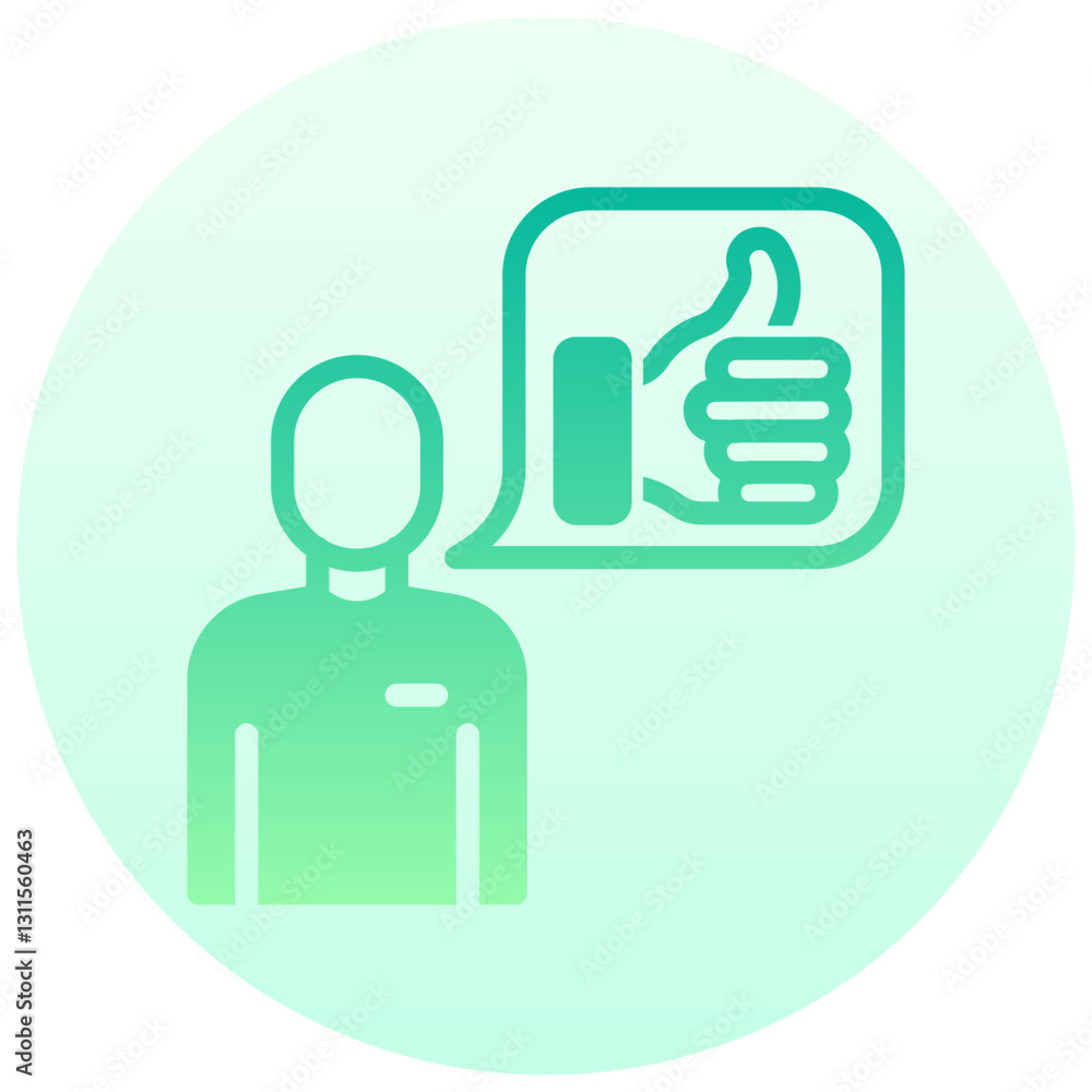 like vector round gradient icon like vector round gradient icon