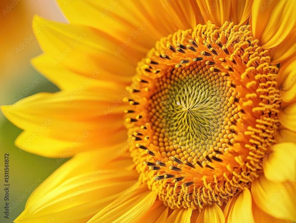 A Blooming Sunflower with its Petals Wide Open A Blooming Sunflower with its Petals Wide Open