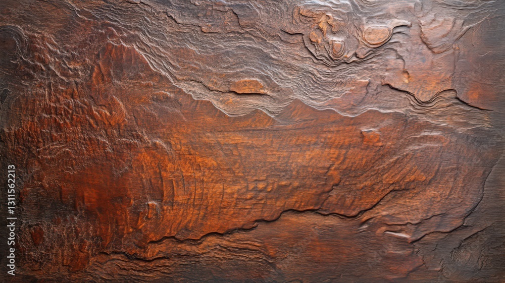 Naklejka premium Abstract Dark Brown and Orange Textured Background