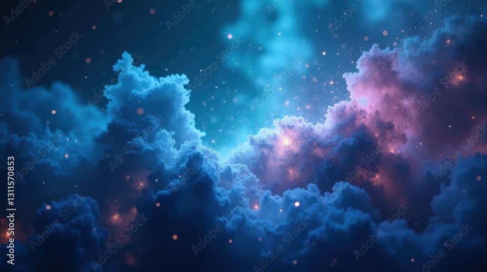 Close-Up of Ethereal Nebula Tapestry Close-Up of Ethereal Nebula Tapestry
