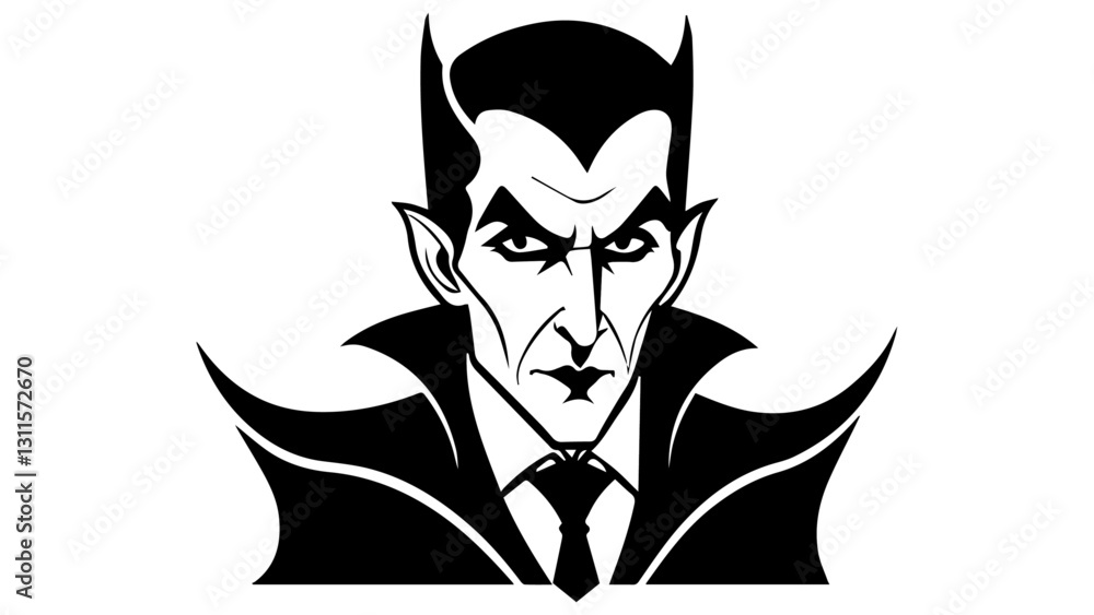 Obraz premium vampire vector illustration shape