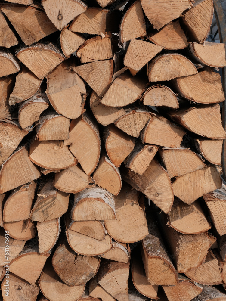 stack of birch logs for heating stove, textured background stack of birch logs for heating stove, textured background