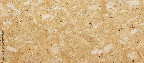Obraz na płótnie Light beige oriented strand board with a textured chipboard surface and subtle black specks, ideal for backgrounds, featuring ample copy space. w salonie