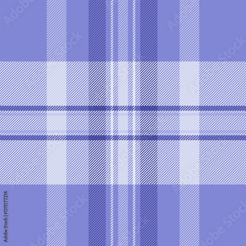 Individuality texture fabric plaid, underwear check tartan seamless. Bedding background vector textile pattern in blue and white colors.