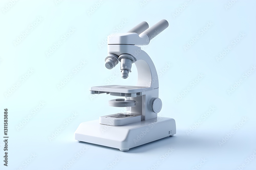 Modern Light Microscope - Scientific Research Equipment Modern Light Microscope - Scientific Research Equipment