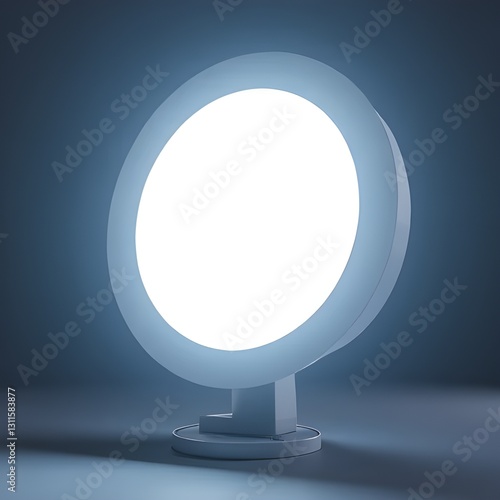 Modern LED Round Makeup Mirror with Bright Lighting for Perfect Vanity