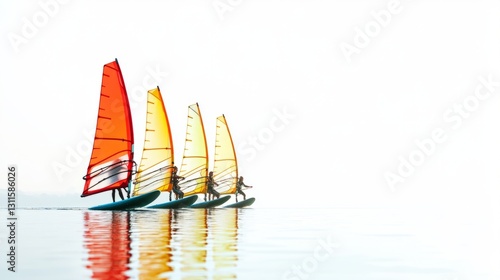 People Group People Moment Lake Windsurfing Easy Fresh photo