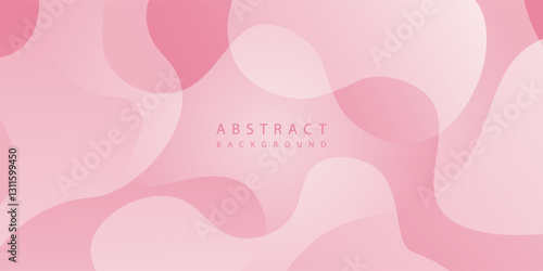 Abstract gradient pink background with round liquid shapes. Creative illustration for poster, web, landing, page, cover, ad, greeting, card, promotion.
