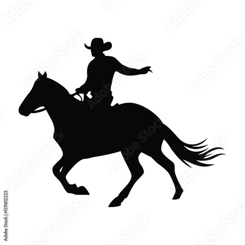 horse rider silhouette