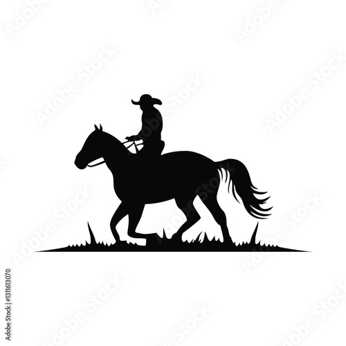 horse rider silhouette