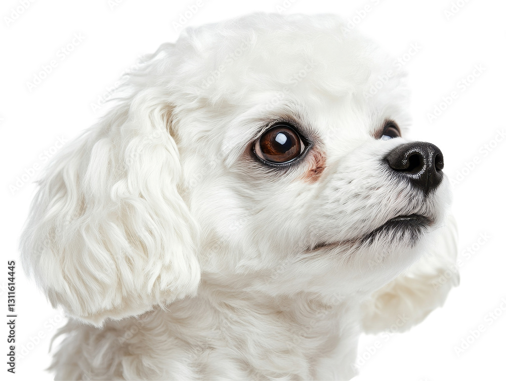 Isolated Portrait of Maltese Dog Isolated Portrait of Maltese Dog