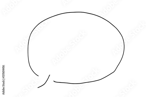 シンプルな手描き吹き出し