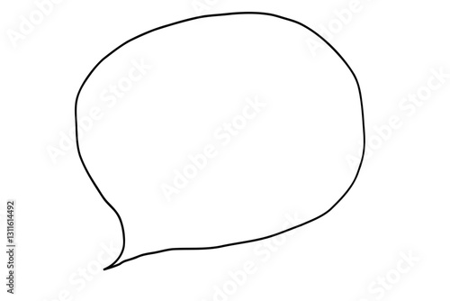 シンプルな手描き吹き出し
